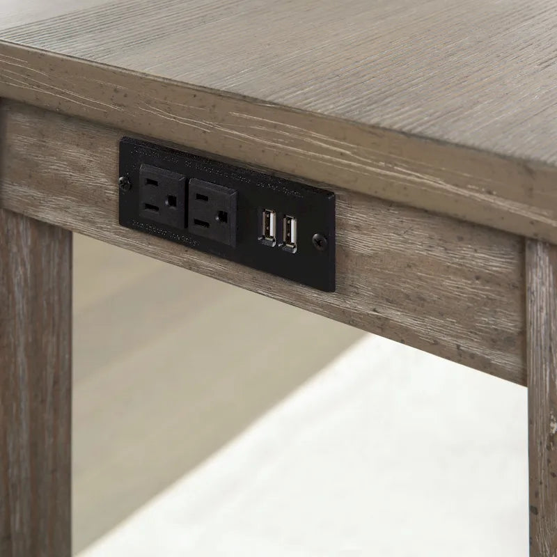 Table haute de comptoir Ibella 64 pouces de Furniture of America avec port USB