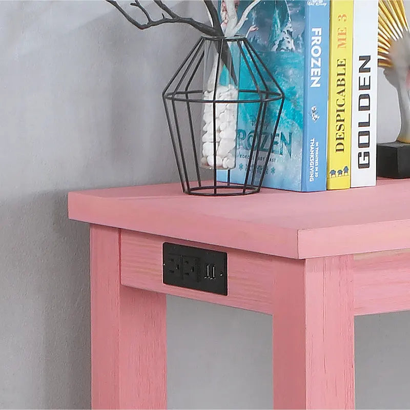 Table haute de comptoir Ibella 64 pouces de Furniture of America avec port USB