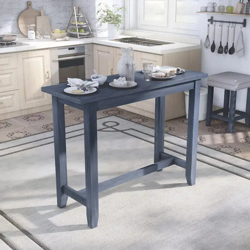 Table haute de comptoir Ibella 64 pouces de Furniture of America avec port USB