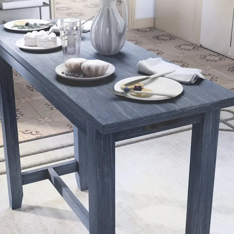 Table haute de comptoir Ibella 64 pouces de Furniture of America avec port USB