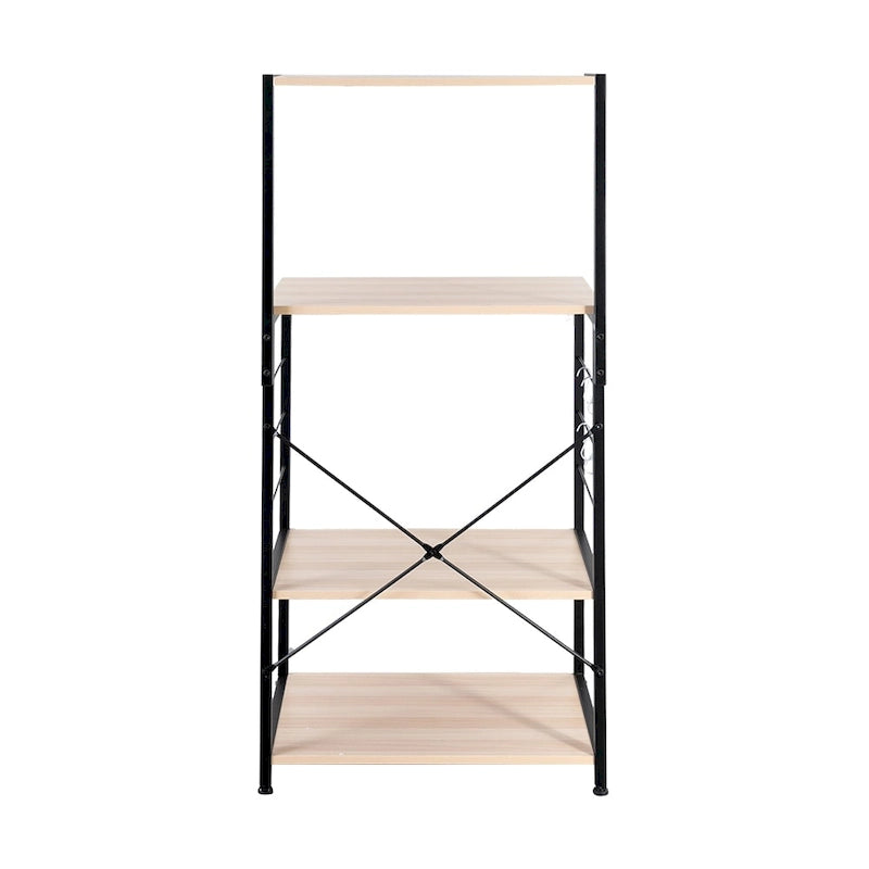 Étagère de cuisine en bois à 4 niveaux, type boulanger