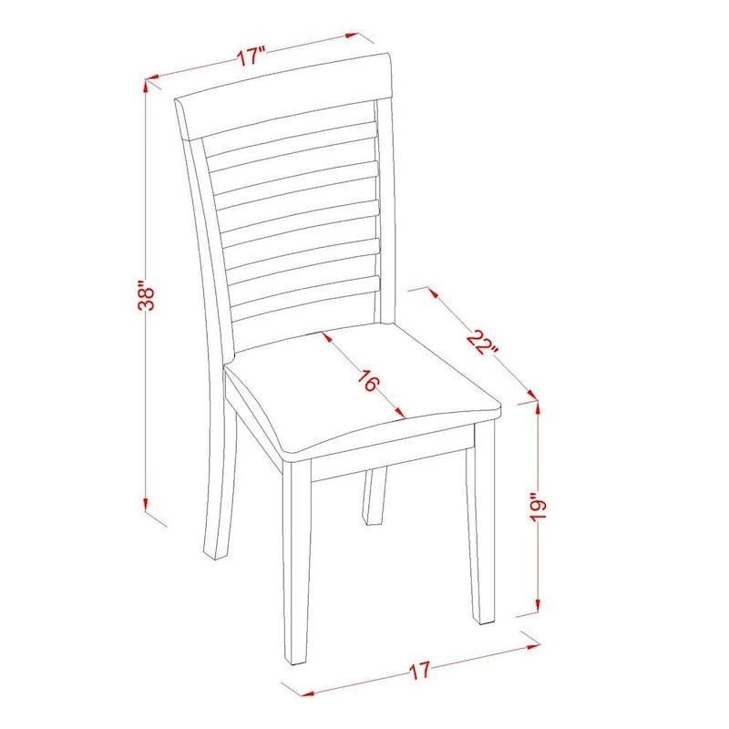 Ensemble de salle à manger 7 pièces East West Furniture : une table rectangulaire et 6 chaises de cuisine, couleur marron selle (options d’assise disponibles).