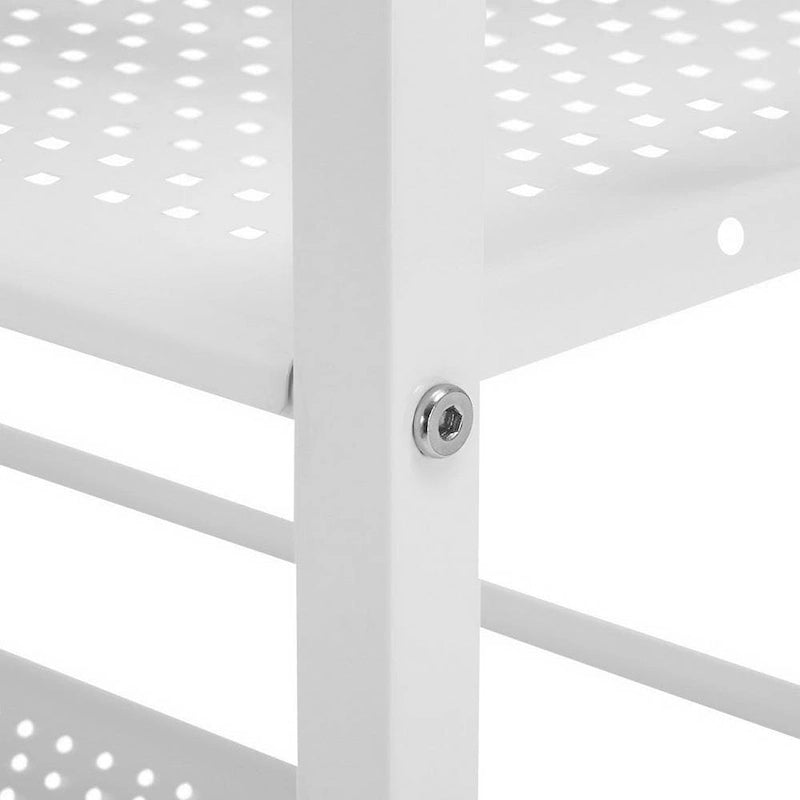 Étagère multifonctionnelle à 3 niveaux, chariot de rangement roulant pour cuisine et salle de bain.