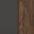 Olvyn Natural Walnut and Charcoal 2-Drawer Nightstand