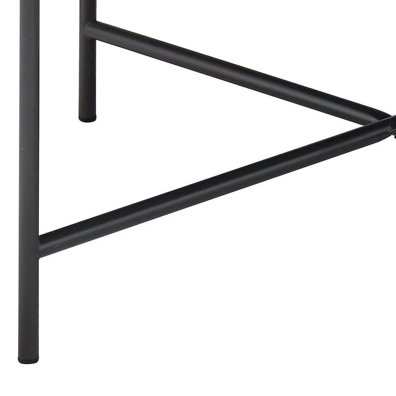 Table basse Xana en chêne gris vieilli et noir