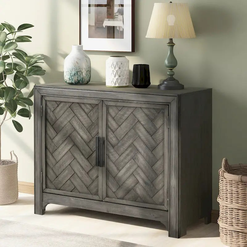 Table console moderne de 40 pouces avec 2 étagères pour salon