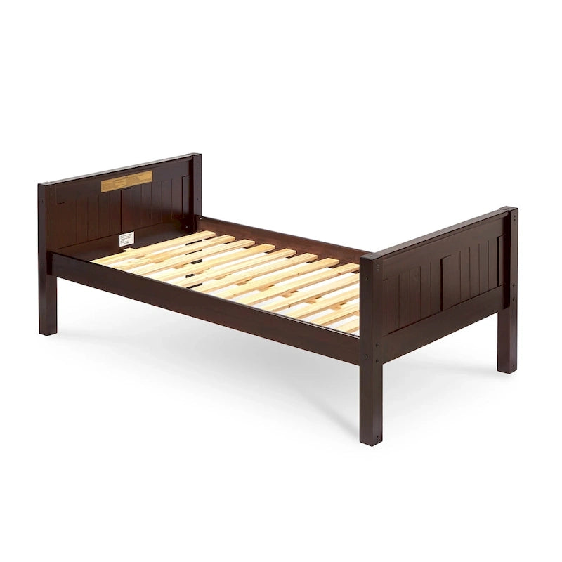 Tête de lit Camaflexi à panneaux - Lit de jour simple avec barrière de sécurité avant et lit gigogne simple