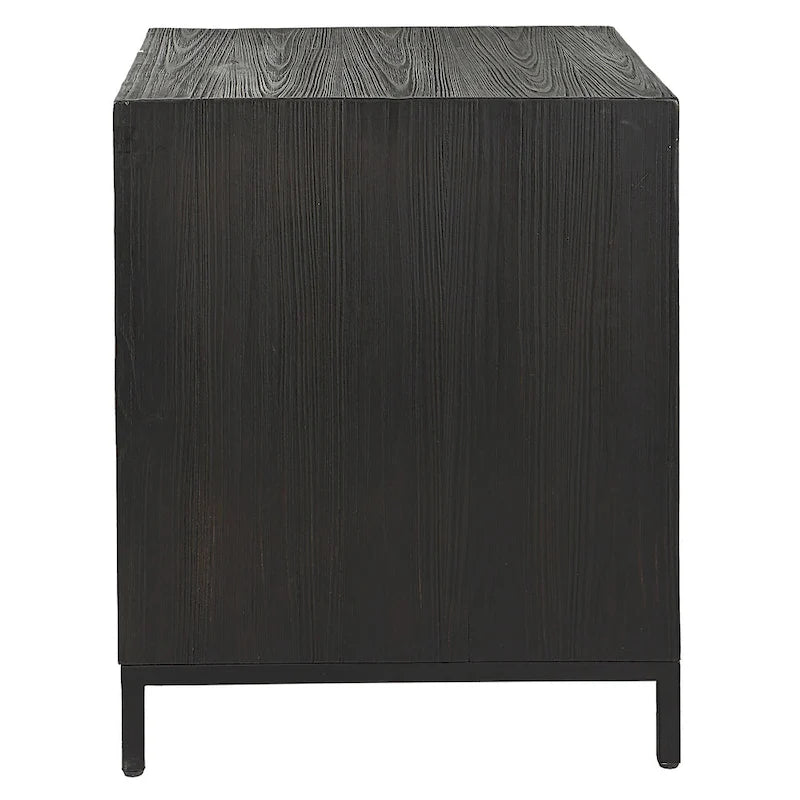 Meuble/table d'appoint géométrique Aiken d'Uttermost - 56 cm (L) x 66 cm (H) x 51 cm (P)