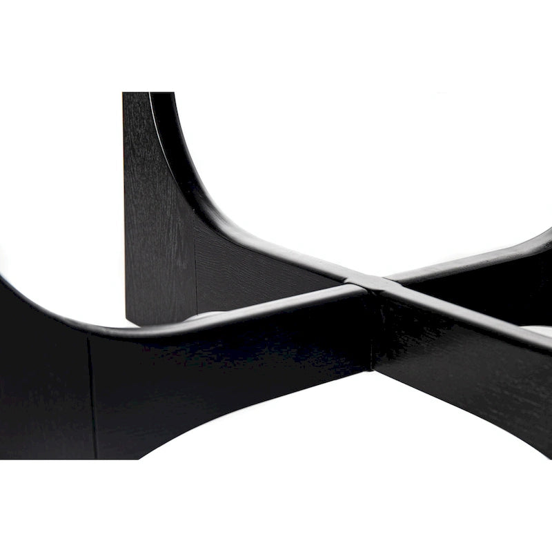 Table basse ronde en bois de 36 pouces pour salon