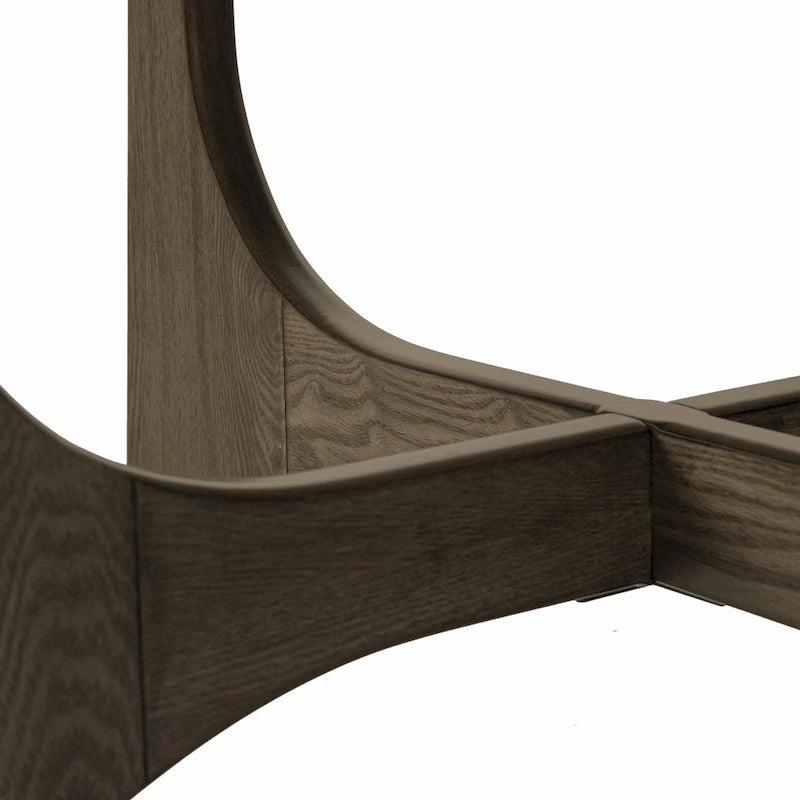 Table basse ronde en bois de 36 pouces pour salon