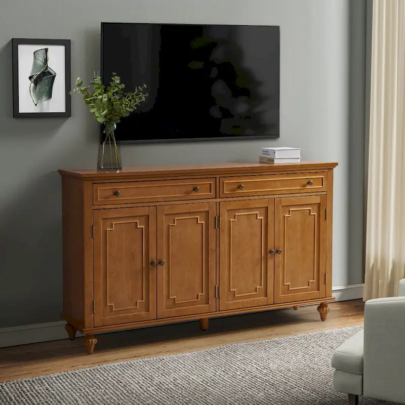 Buffet Ruby 58 traditionnel à 2 tiroirs et étagères réglables par HULALA HOME