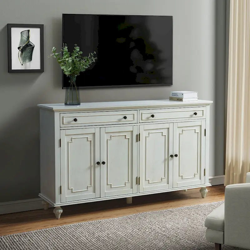 Buffet Ruby 58 traditionnel à 2 tiroirs et étagères réglables par HULALA HOME