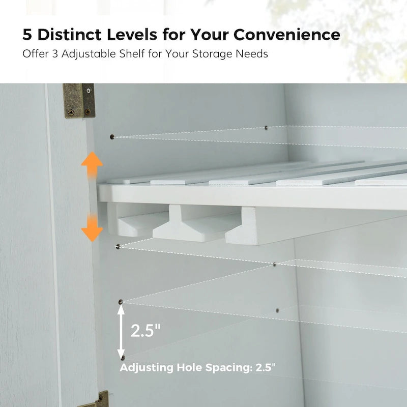 Buffet Ruby 58 traditionnel à 2 tiroirs et étagères réglables par HULALA HOME