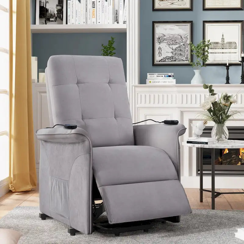Orisfur. Fauteuil releveur électrique pour personnes âgées avec fonction massage réglable, fauteuil inclinable pour salon