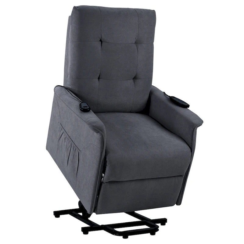 Orisfur. Fauteuil releveur électrique pour personnes âgées avec fonction massage réglable, fauteuil inclinable pour salon