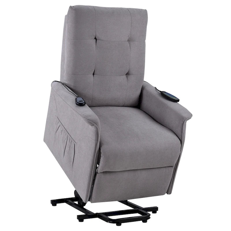Orisfur. Fauteuil releveur électrique pour personnes âgées avec fonction massage réglable, fauteuil inclinable pour salon