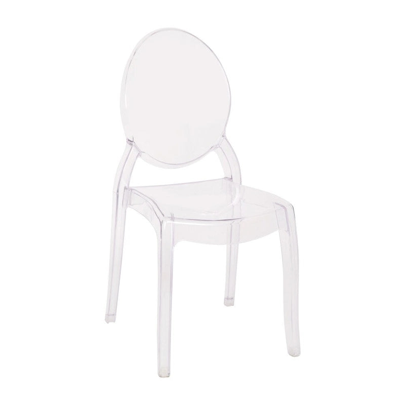 Ensemble de 4 chaises de banquet extra larges en résine résistante aux intempéries - 52 cm (P) x 43 cm (L) x 95 cm (H)