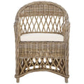 Fauteuil club SAFAVIEH Spyrini en rotin naturel - 65 x 67 x 90 cm (26 x 27 x 36 po)