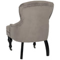 Fauteuil Chrissy beige capitonné SAFAVIEH - 60 x 73 x 88 cm (24 x 29 x 35 po)