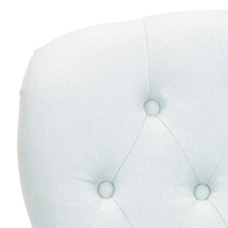 Fauteuil Chrissy beige capitonné SAFAVIEH - 60 x 73 x 88 cm (24 x 29 x 35 po)