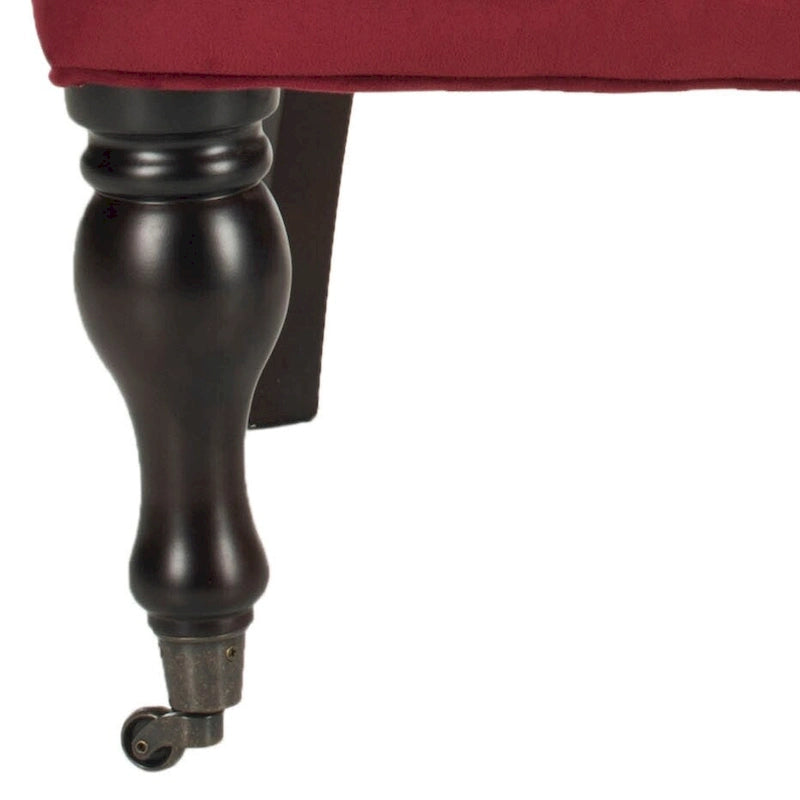 Fauteuil Chrissy beige capitonné SAFAVIEH - 60 x 73 x 88 cm (24 x 29 x 35 po)
