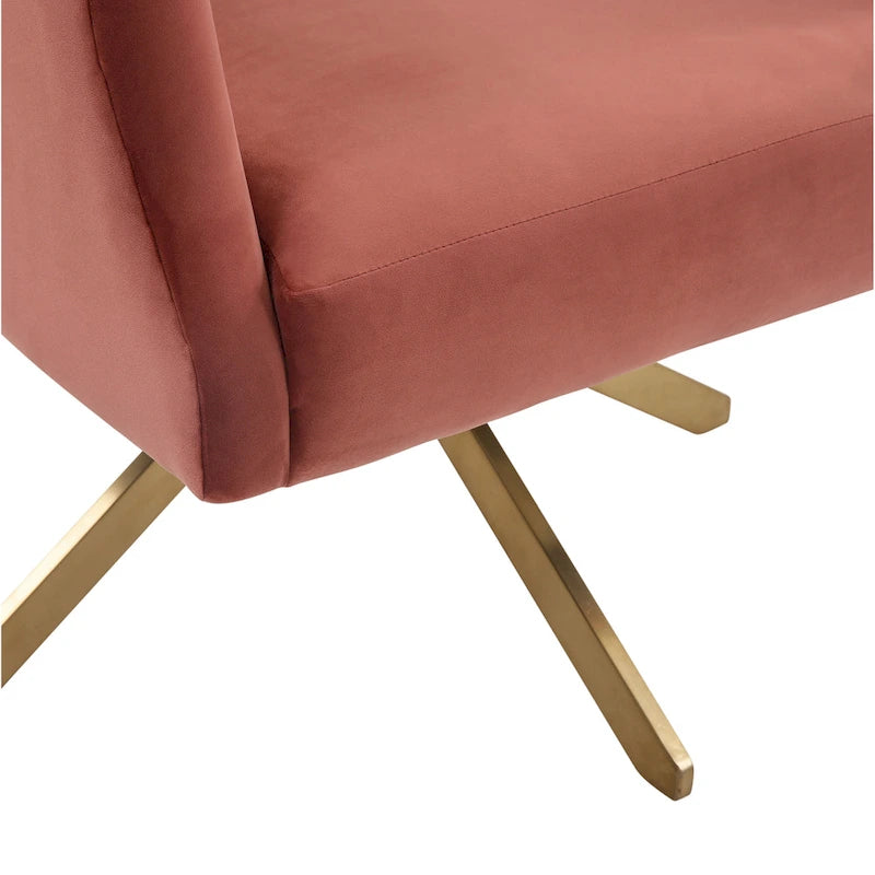 Fauteuil pivotant d'appoint Sanni de SAFAVIEH Couture - 68,6 cm (L) x 73,7 cm (P) x 83,8 cm (H)