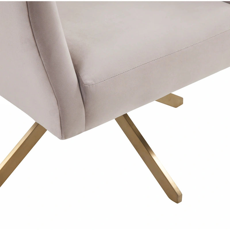 Fauteuil pivotant d'appoint Sanni de SAFAVIEH Couture - 68,6 cm (L) x 73,7 cm (P) x 83,8 cm (H)