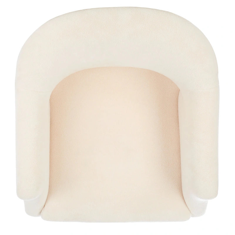 Fauteuil pivotant d'appoint Sanni de SAFAVIEH Couture - 68,6 cm (L) x 73,7 cm (P) x 83,8 cm (H)