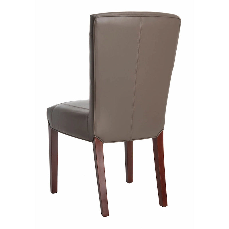 Chaises de salle à manger SAFAVIEH Suzie Parsons en cuir marbré marron (lot de 2) - 51,5 x 63 x 100 cm - 51 cm (L) x 64 cm (P) x 99 cm (H)