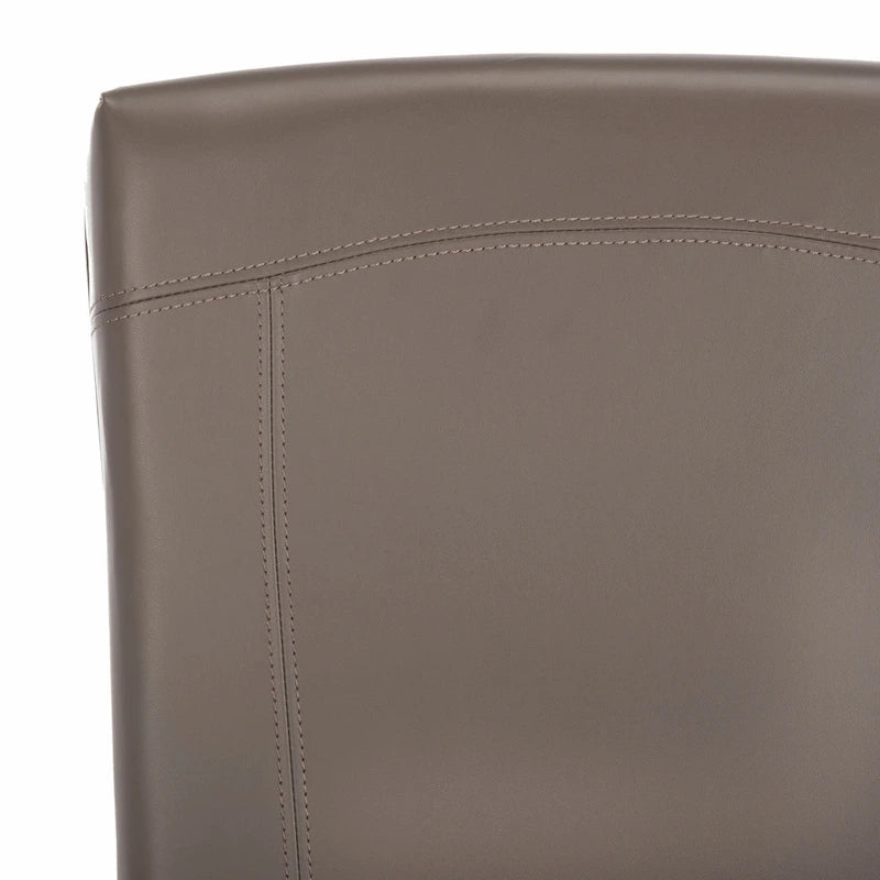 Chaises de salle à manger SAFAVIEH Suzie Parsons en cuir marbré marron (lot de 2) - 51,5 x 63 x 100 cm - 51 cm (L) x 64 cm (P) x 99 cm (H)