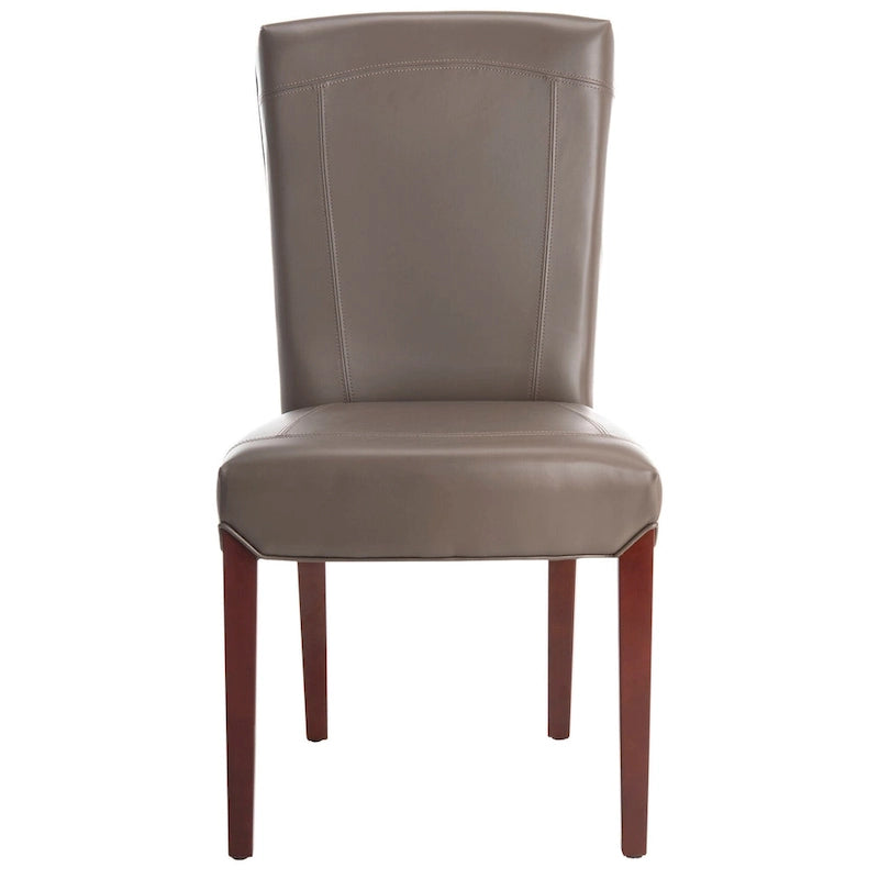 Chaises de salle à manger SAFAVIEH Suzie Parsons en cuir marbré marron (lot de 2) - 51,5 x 63 x 100 cm - 51 cm (L) x 64 cm (P) x 99 cm (H)