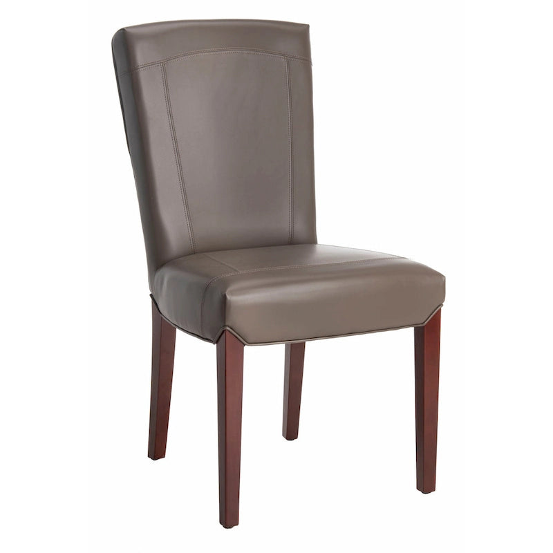 Chaises de salle à manger SAFAVIEH Suzie Parsons en cuir marbré marron (lot de 2) - 51,5 x 63 x 100 cm - 51 cm (L) x 64 cm (P) x 99 cm (H)
