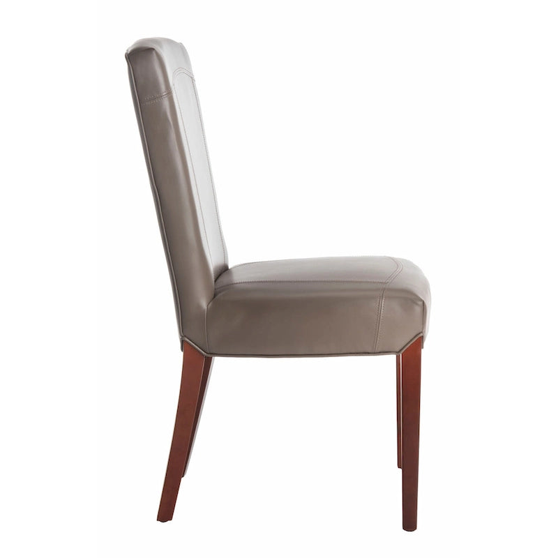 Chaises de salle à manger SAFAVIEH Suzie Parsons en cuir marbré marron (lot de 2) - 51,5 x 63 x 100 cm - 51 cm (L) x 64 cm (P) x 99 cm (H)