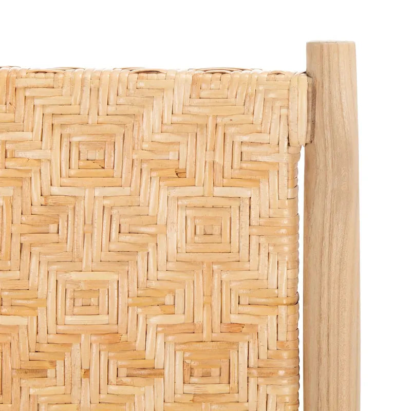 Chaises de salle à manger SAFAVIEH Nadine en rotin style côtier (lot de 2) - 63 x 50 cm (L) x 40 cm (H) - 64 x 51 x 89 cm (l)