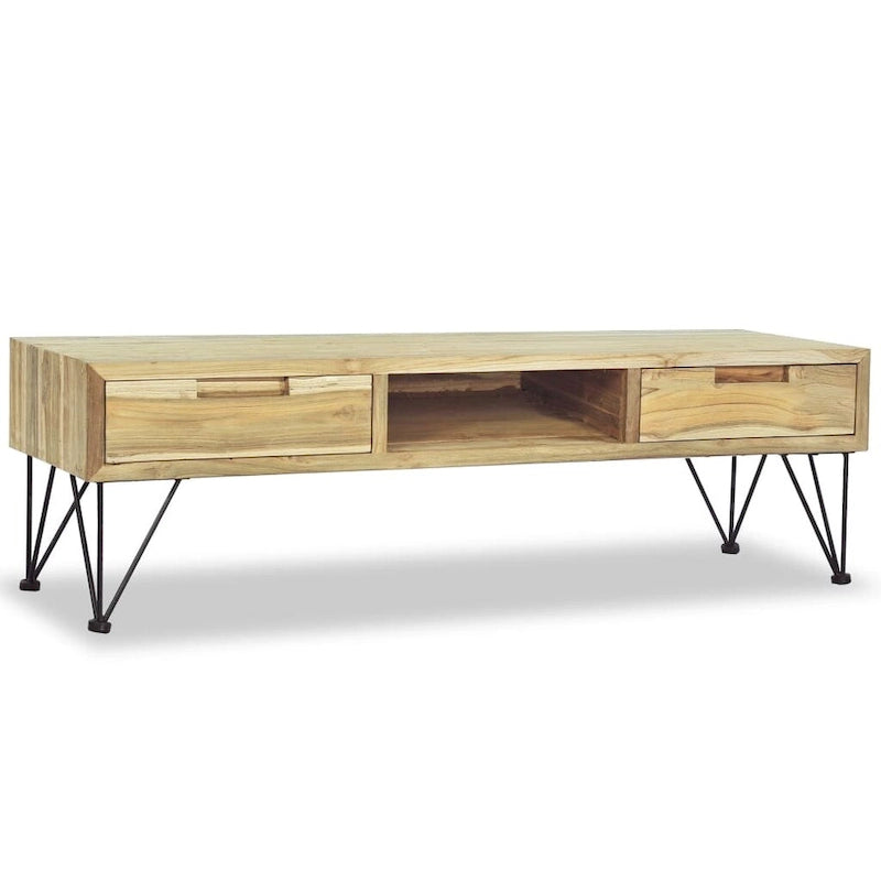 vidaXL TV Stand 47.2x13.8x13.8 Solid Teak