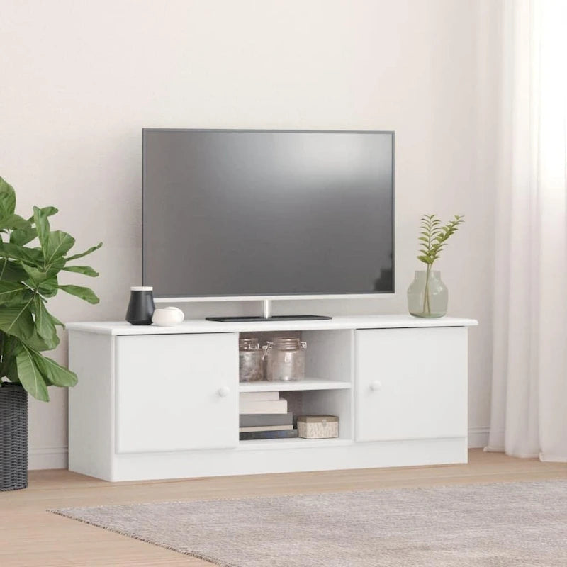 Meuble TV vidaXL ALTA 44,1 x 13,8 x 16,1 cm en pin massif - 44,1 x 13,8 x 16,1 cm