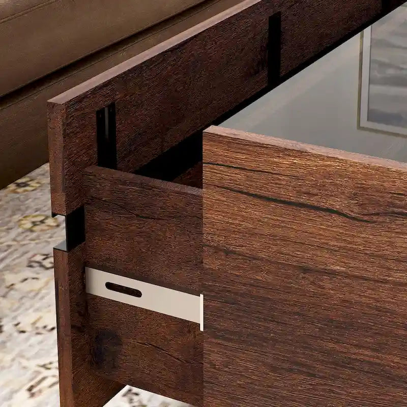 Ensemble meuble TV et table basse WAMPAT moderne (2 pièces)