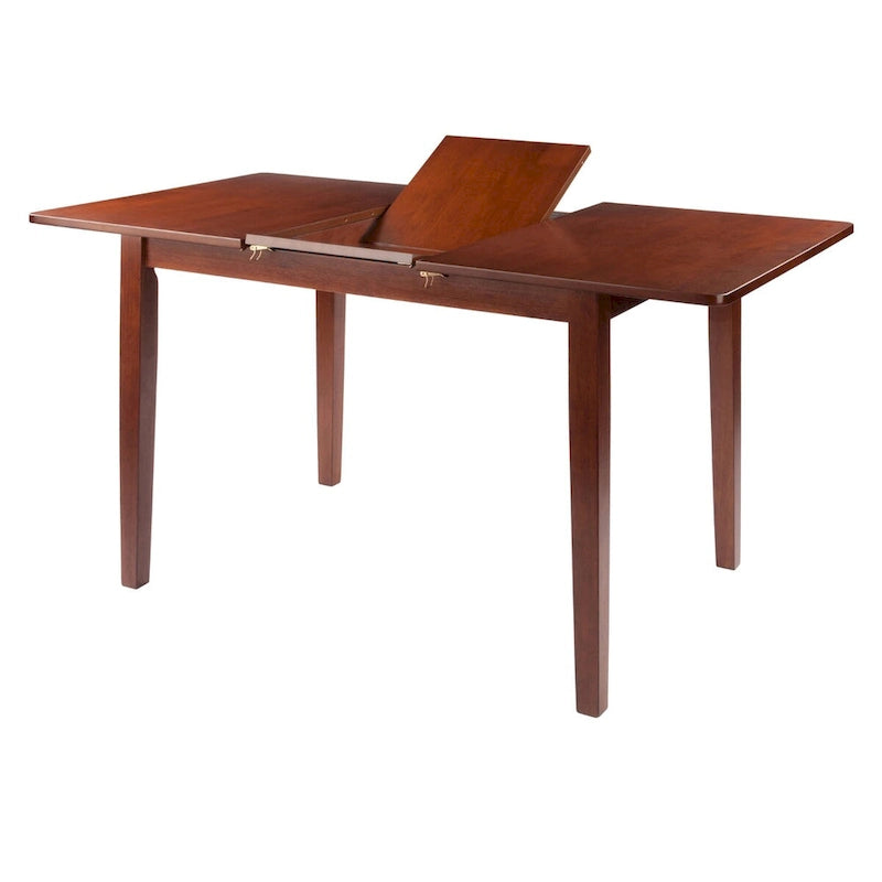 Plateau extensible papillon marron 57" à rangement intégré