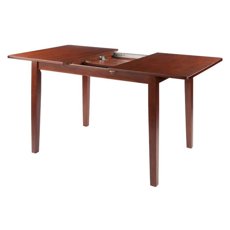 Plateau extensible papillon marron 57" à rangement intégré