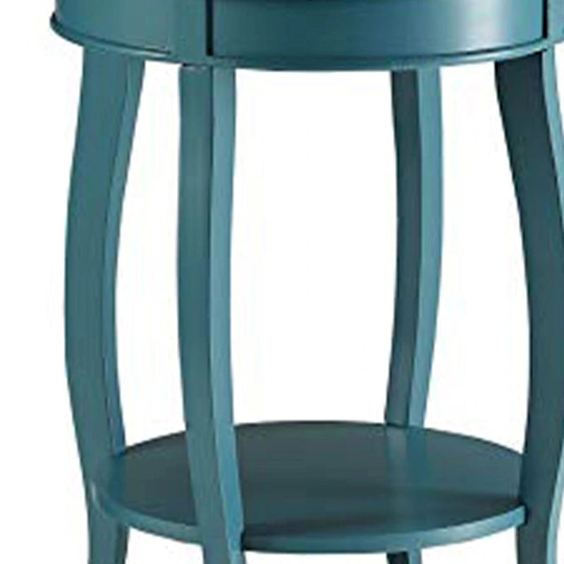 Table d'appoint Affiable, bleu sarcelle - 61 cm (H) x 46 cm (l) x 46 cm (P)