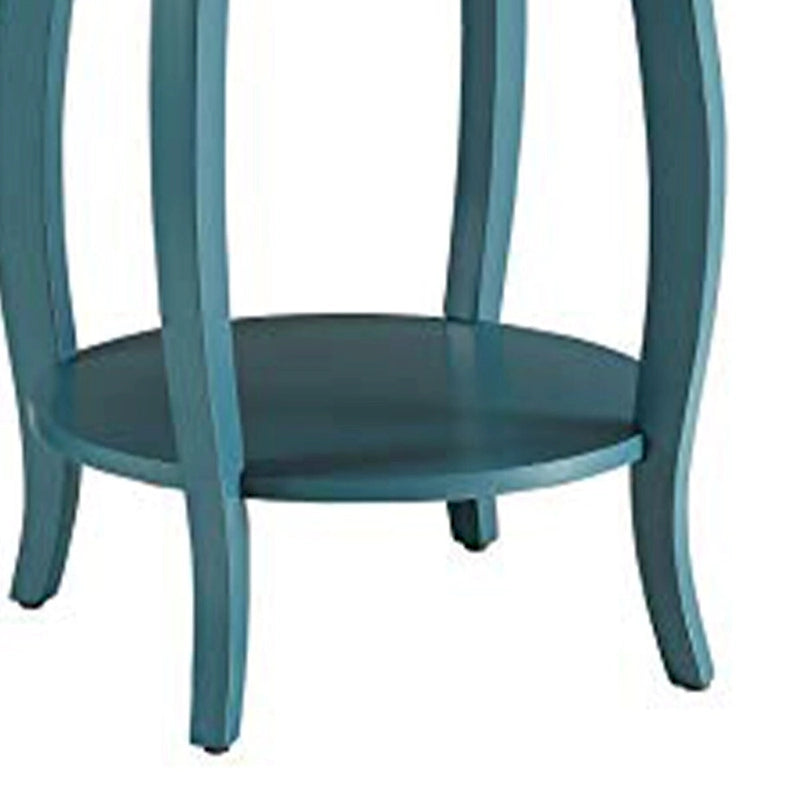Table d'appoint Affiable, bleu sarcelle - 61 cm (H) x 46 cm (l) x 46 cm (P)