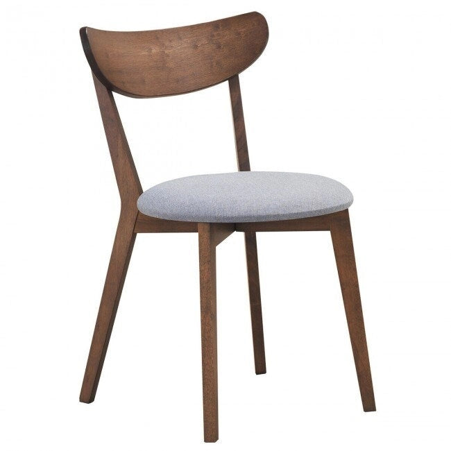 Ensemble de 2 chaises de salle à manger rembourrées avec dossier incurvé - 18 x 23 x 32 (L x l x H)