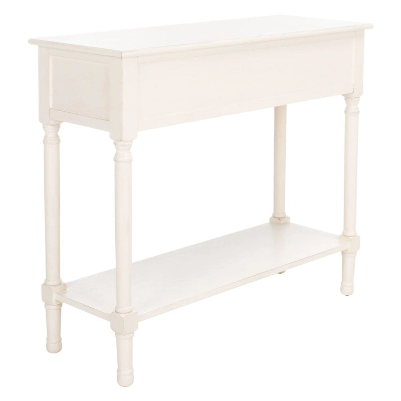 Console SAFAVIEH Eryka à 2 tiroirs - 35,5 cm L x 13 cm l x 29,5 cm H - 36 cm L x 13 cm P x 30 cm H