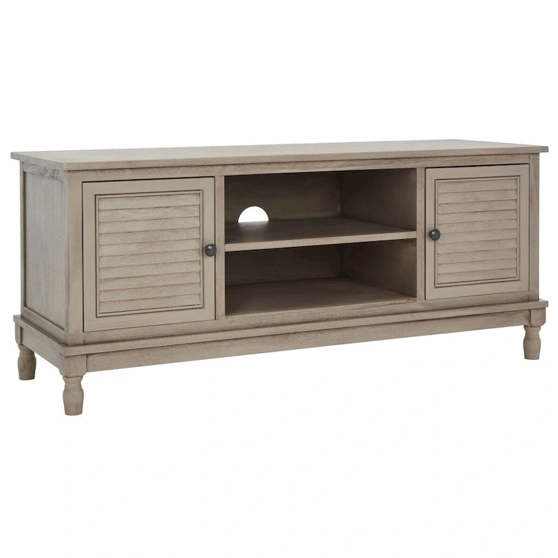 Meuble TV SAFAVIEH Caitlyn à 2 portes et 1 étagère - 119 cm L x 41 cm P x 51 cm H