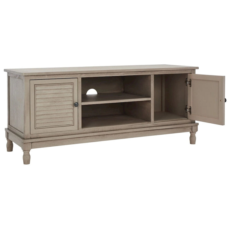 Meuble TV SAFAVIEH Caitlyn à 2 portes et 1 étagère - 119 cm L x 41 cm P x 51 cm H