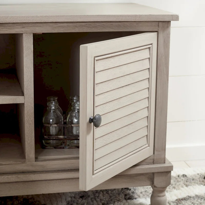 Meuble TV SAFAVIEH Caitlyn à 2 portes et 1 étagère - 119 cm L x 41 cm P x 51 cm H