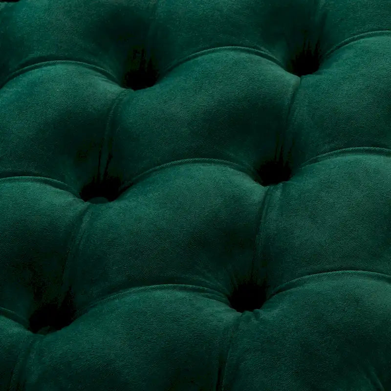 Pouf en velours capitonné Betta de SAFAVIEH Couture