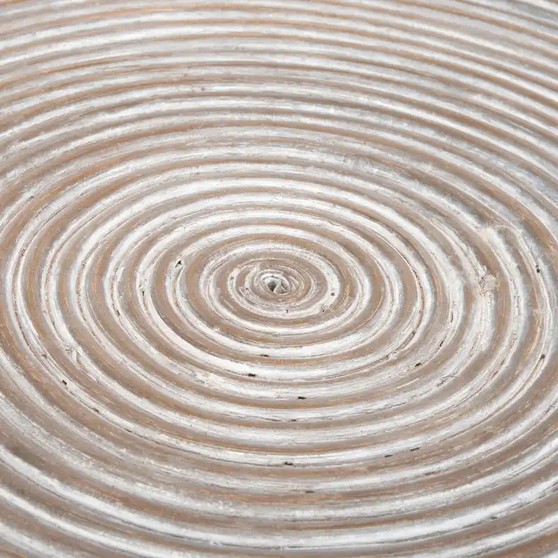 Table basse ronde SAFAVIEH Zinca sur pied en métal - 80 cm L x 80 cm l x 45 cm H - 81 cm L x 81 cm P x 46 cm H