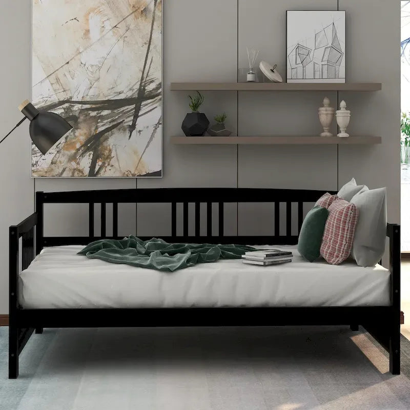 Lit de jour moderne en bois massif, multifonctionnel