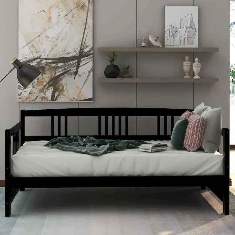 Lit de jour moderne en bois massif, multifonctionnel